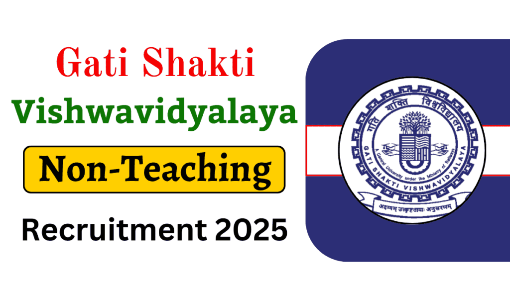 Gati Shakti Vishwavidyalaya Recruitment 2025