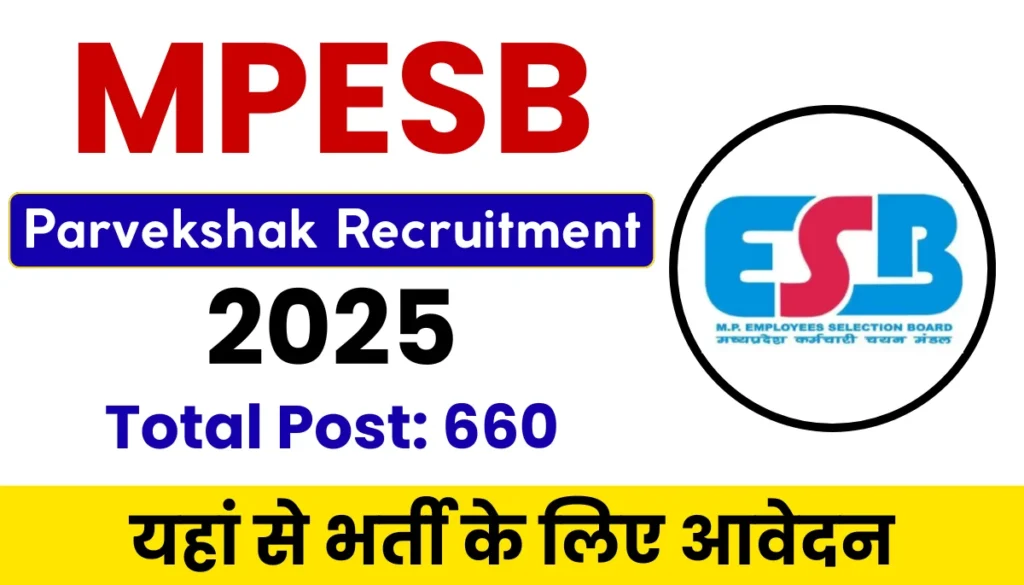 MPESB Parvekshak Recruitment Test 2025