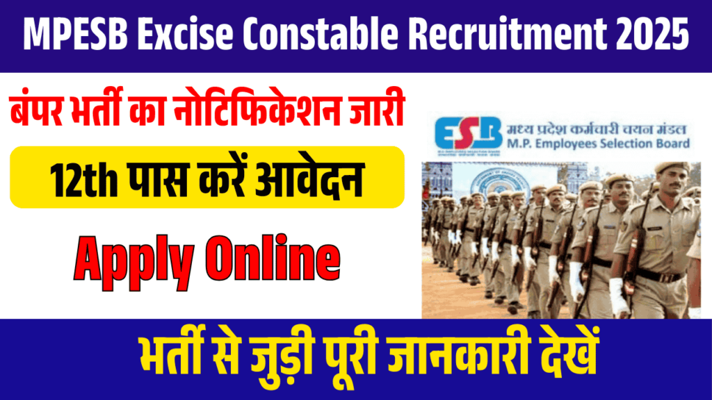 MPESB Excise Constable Recruitment 2025