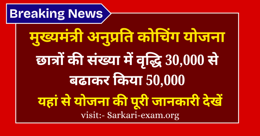 Anuprati Coaching Yojana 2025