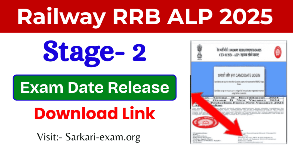Railway RRB ALP Stage-II Admit Card 2025