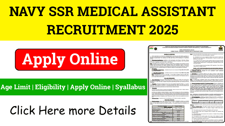 Navy SSR Med Asst Inet 2025